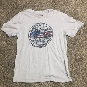 American Freedom White T-Shirt for Men